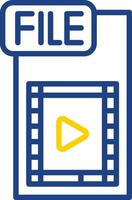 Video FIle Vector Icon Design