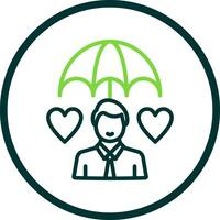 Life Insurance Vector Icon Design