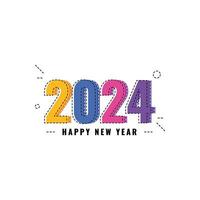 2024 New Year Celebration Design vector