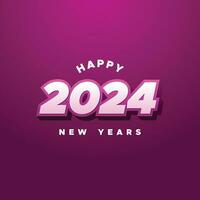 2024 New Year Celebration Design vector