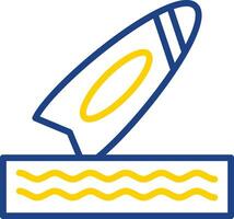 Surfboard Vector Icon Design