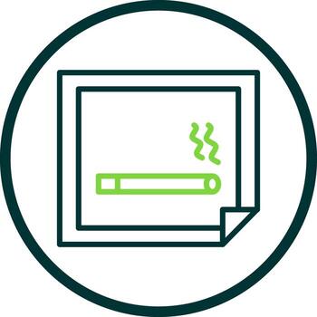 Nicotine Patch Vector Icon Design