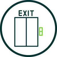 Exit Vector Icon Design