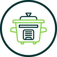 Rice Cooker Vector Icon Design