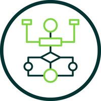 Flow Chart Vector Icon Design