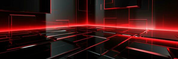 Abstract 3d background red 3D cubes background red 3D square background 3D rectangle background ai generated photo