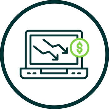 Decrease Vector Icon Design