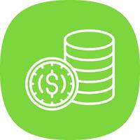 Coins Vector Icon Design