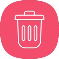 Dustbin Vector Icon Design