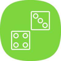 Dice Vector Icon Design