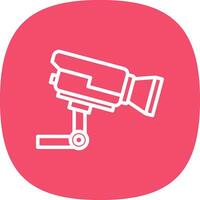 Security Camera Vector Icon Design