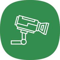 Security Camera Vector Icon Design