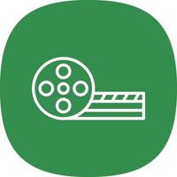 Movie Reel Vector Icon Design