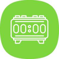 Digital Alarm Vector Icon Design