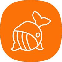 Whale Vector Icon Design