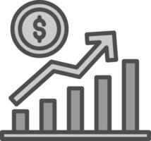 Bar Chart Vector Icon Design