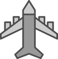 diseño de icono de vector de avión