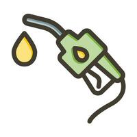 Fuel Vector Thick Line Filled Colors Icon For Personal And Commercial Use.