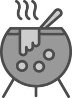 Cauldron Vector Icon Design