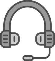 Headset Vector Icon Design