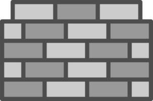 Brickwall Vector Icon Design