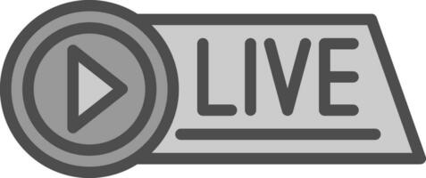 Live Streaming Vector Icon Design