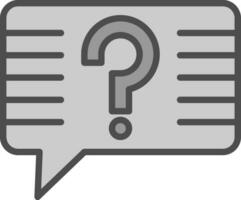 Question Vector Icon Design