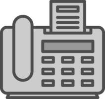 Fax Machine Vector Icon Design