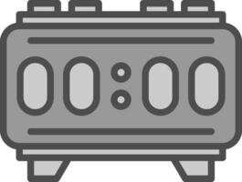 Digital Alarm Vector Icon Design