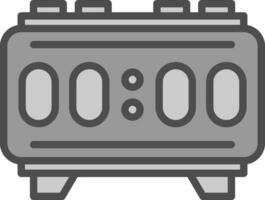 Digital Alarm Vector Icon Design