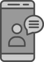 Online CHat Vector Icon Design