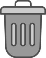Dustbin Vector Icon Design