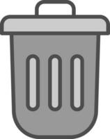 Dustbin Vector Icon Design