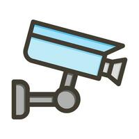 Cctv Vector Thick Line Filled Colors Icon For Personal And Commercial Use.