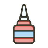 Liquid Glue Vector Thick Line Filled Colors Icon For Personal And Commercial Use.