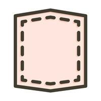 Patch Vector Thick Line Filled Colors Icon For Personal And Commercial Use.