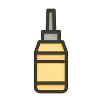 Machine Oil Vector Thick Line Filled Colors Icon For Personal And Commercial Use.