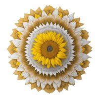 mandala diseño, vistoso mándala, floral mandala diseño, ai generado png