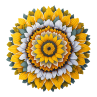 mandala diseño, vistoso mándala, floral mandala diseño, ai generado png