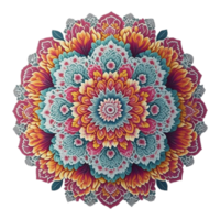 mandala diseño, vistoso mandala diseño, ai generado png