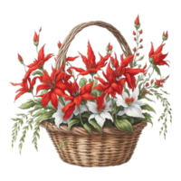 vattenfärg blommig korg, vattenfärg korg, blomma korg, vattenfärg blommig blomma design, vattenfärg blomma arrangemang blommig, vattenfärg blomma design, bröllop dekoration, bukett, ai genererad png