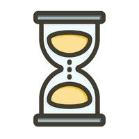 Hourglass Vector Thick Line Filled Colors Icon For Personal And Commercial Use.