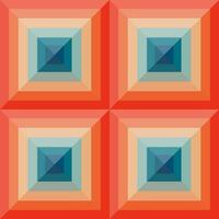 Vintage aestethic pattern with squares in the style of the 70s and 60 photo