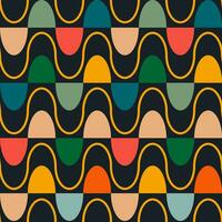 Retro pattern in the style of the 70s and 60s photo