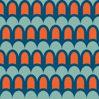 Retro seamless pattern in the style of the 70s and 60s photo