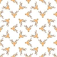 Seamless Christmas pattern with deer photo