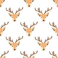 patrón de Navidad sin costuras con ciervos. ilustración vectorial foto