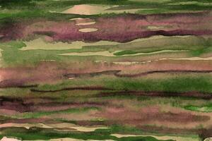 Striped green brown gradient watercolor photo