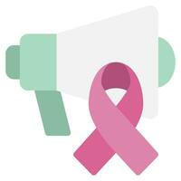 rosado Campaña icono vector