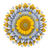 mandala diseño, vistoso mándala, floral mandala diseño, ai generado png